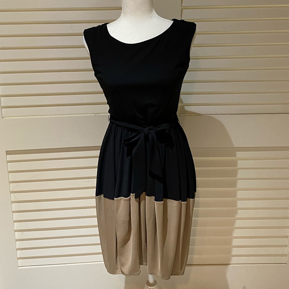 Ann Taylor Black/Tan Dress